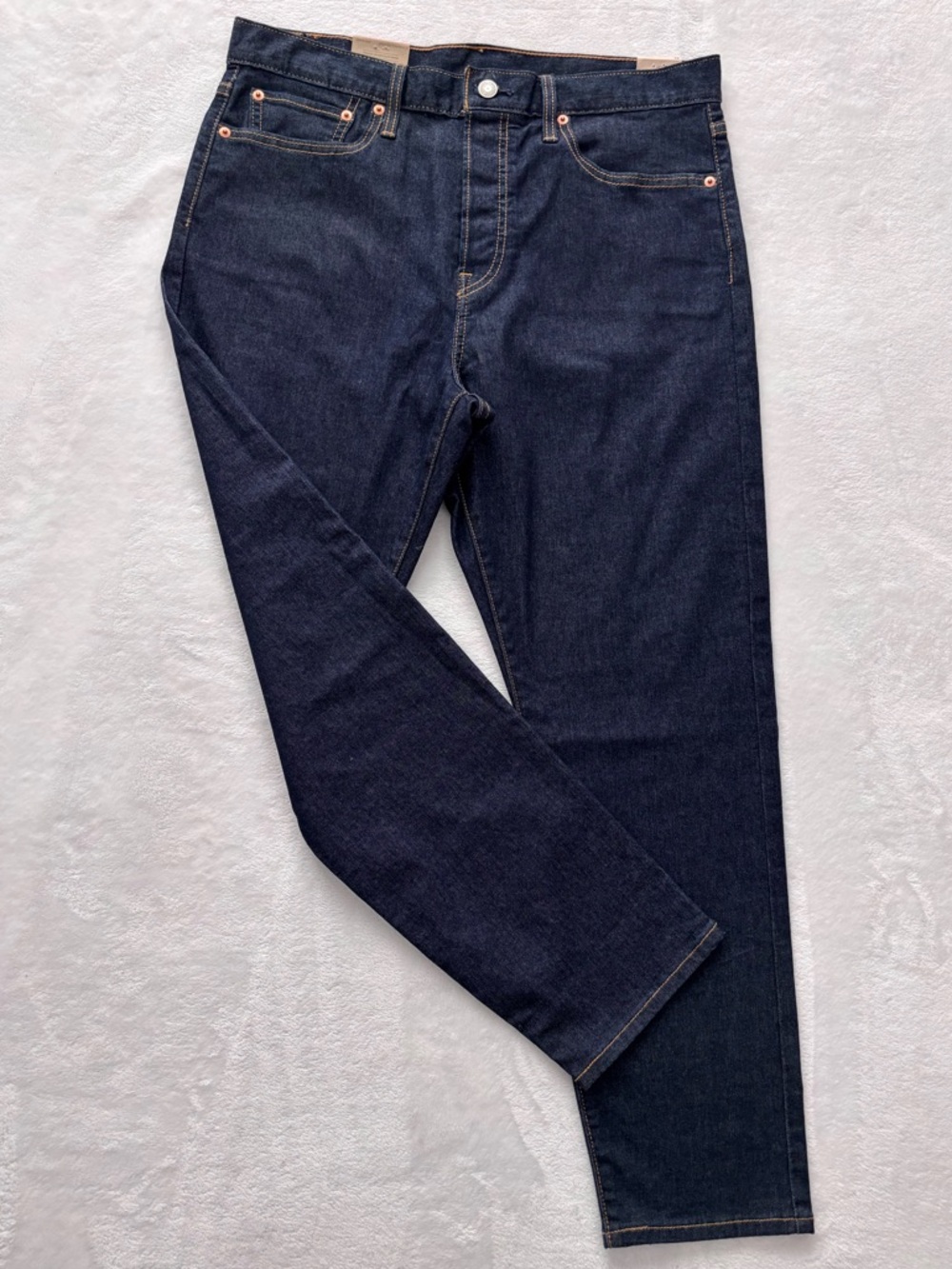 LEVI'S Wedgie Fit Straight Leg Cropped High Rise Button Fly Jeans--NWT--32